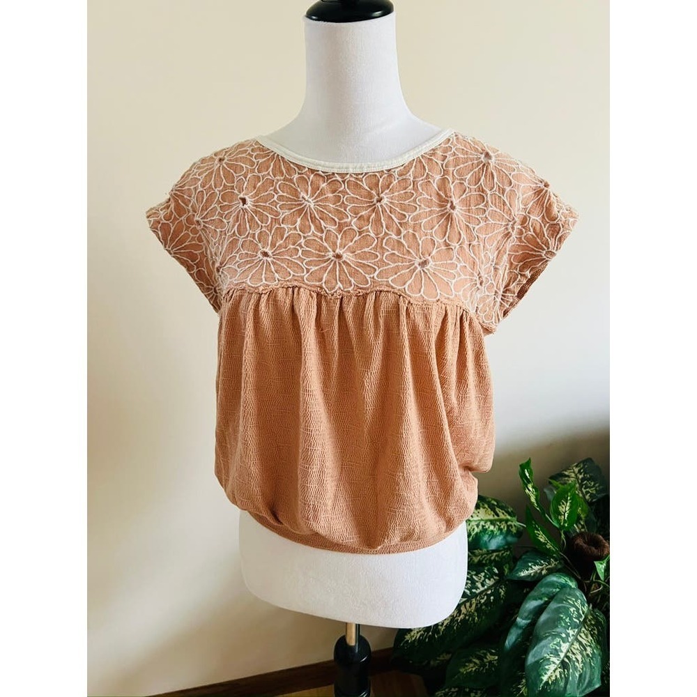 Free People Georgia Bubble Hem Shirt